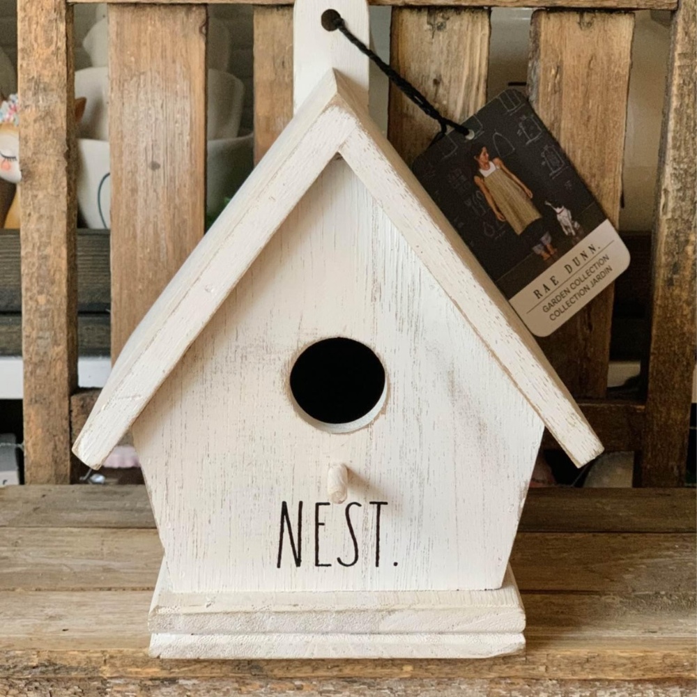 Rae Dunn Nest Wooden Bird House